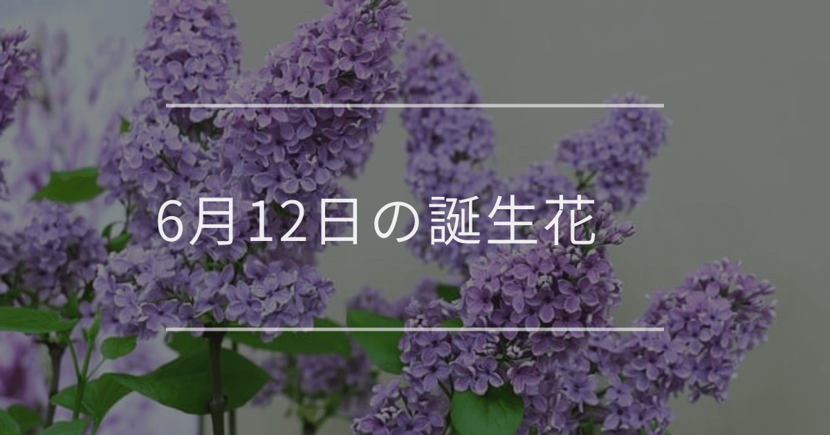 6月12日の誕生花