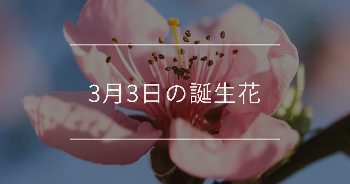 3月3日の誕生花