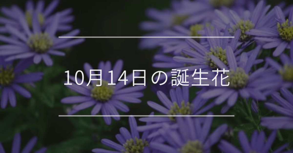 10月14日の誕生花