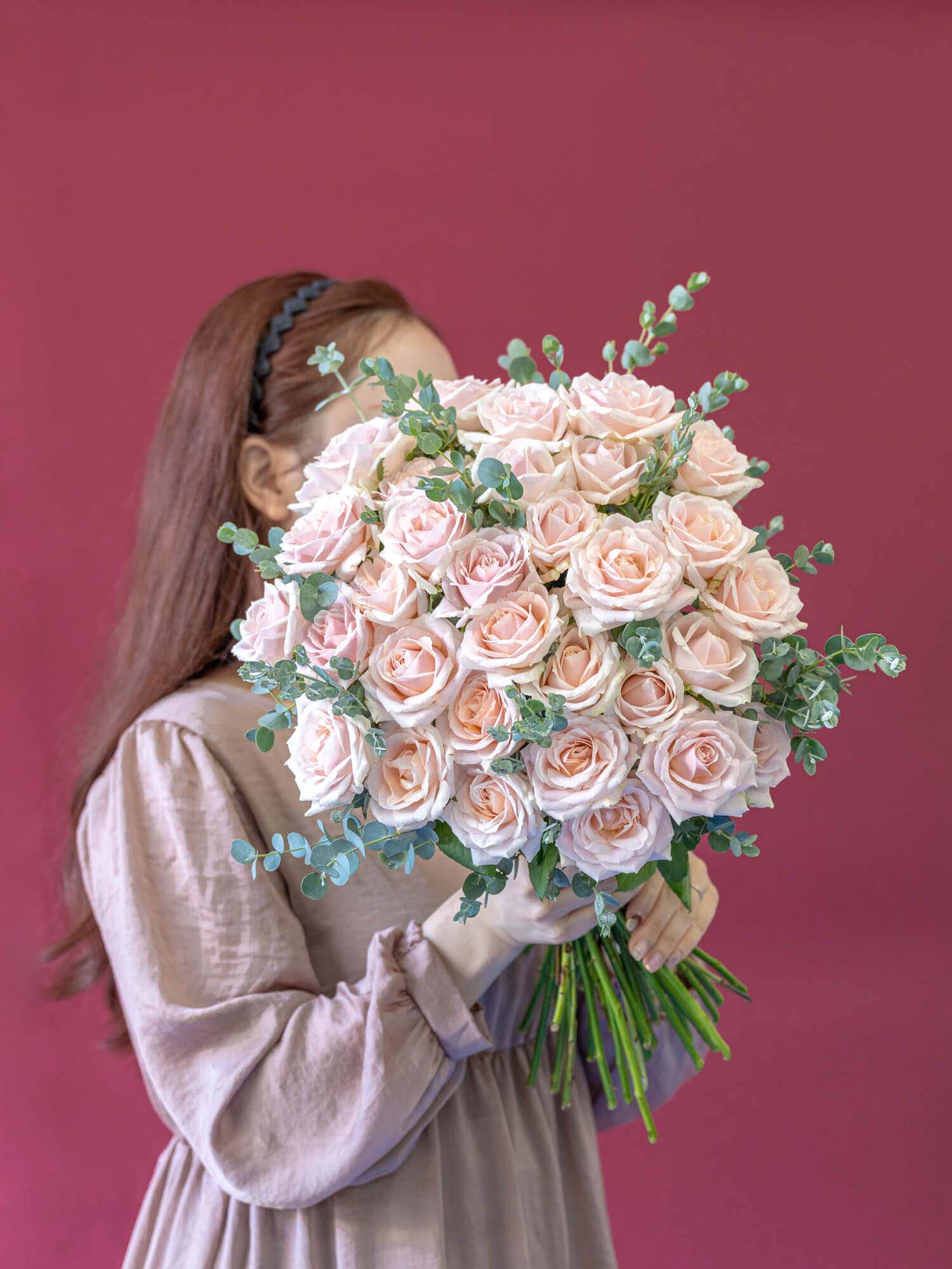 【誕生日ギフト】バラの花束 30本 - ピンク -