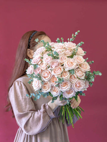【誕生日ギフト】バラの花束 30本 - ピンク -