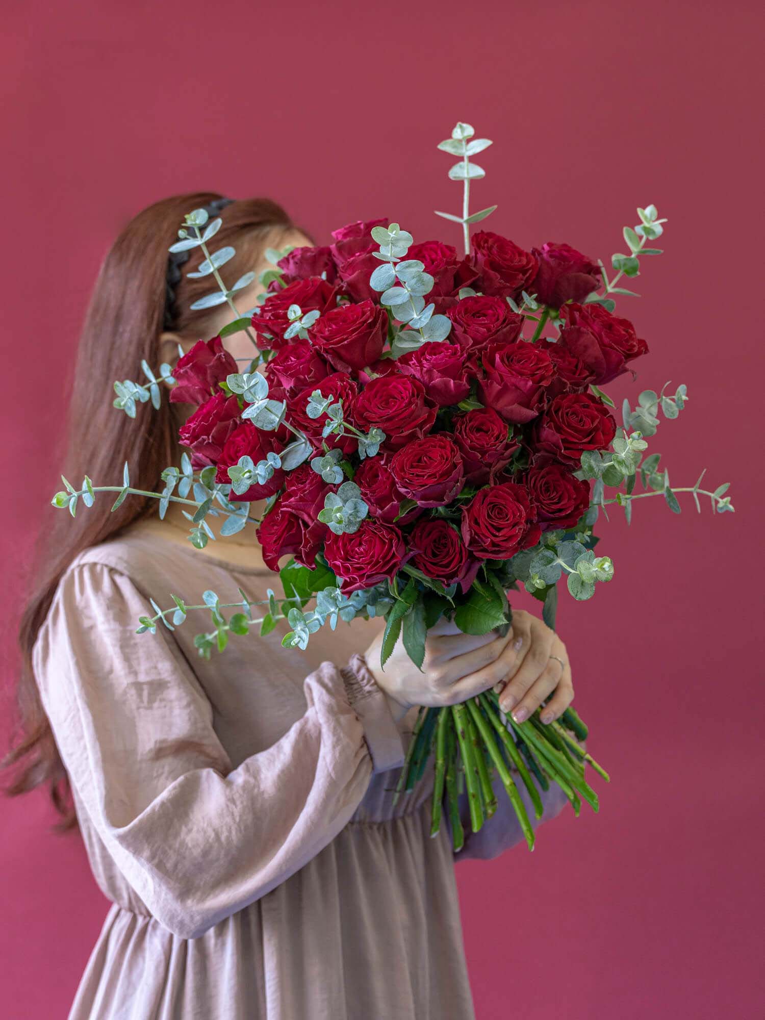 【誕生日ギフト】バラの花束 30本 - レッド -