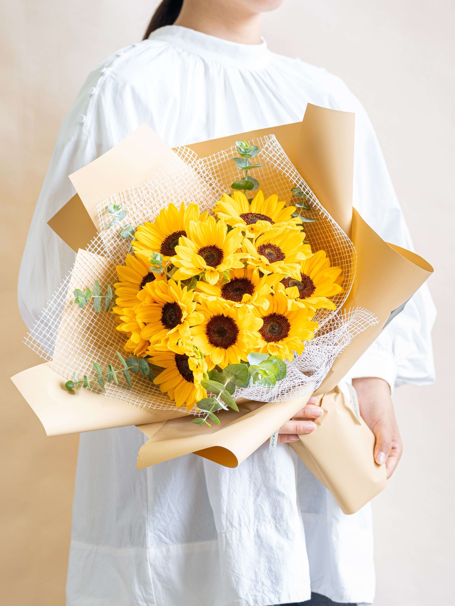 【7月の誕生花】定番のひまわりブーケ L
