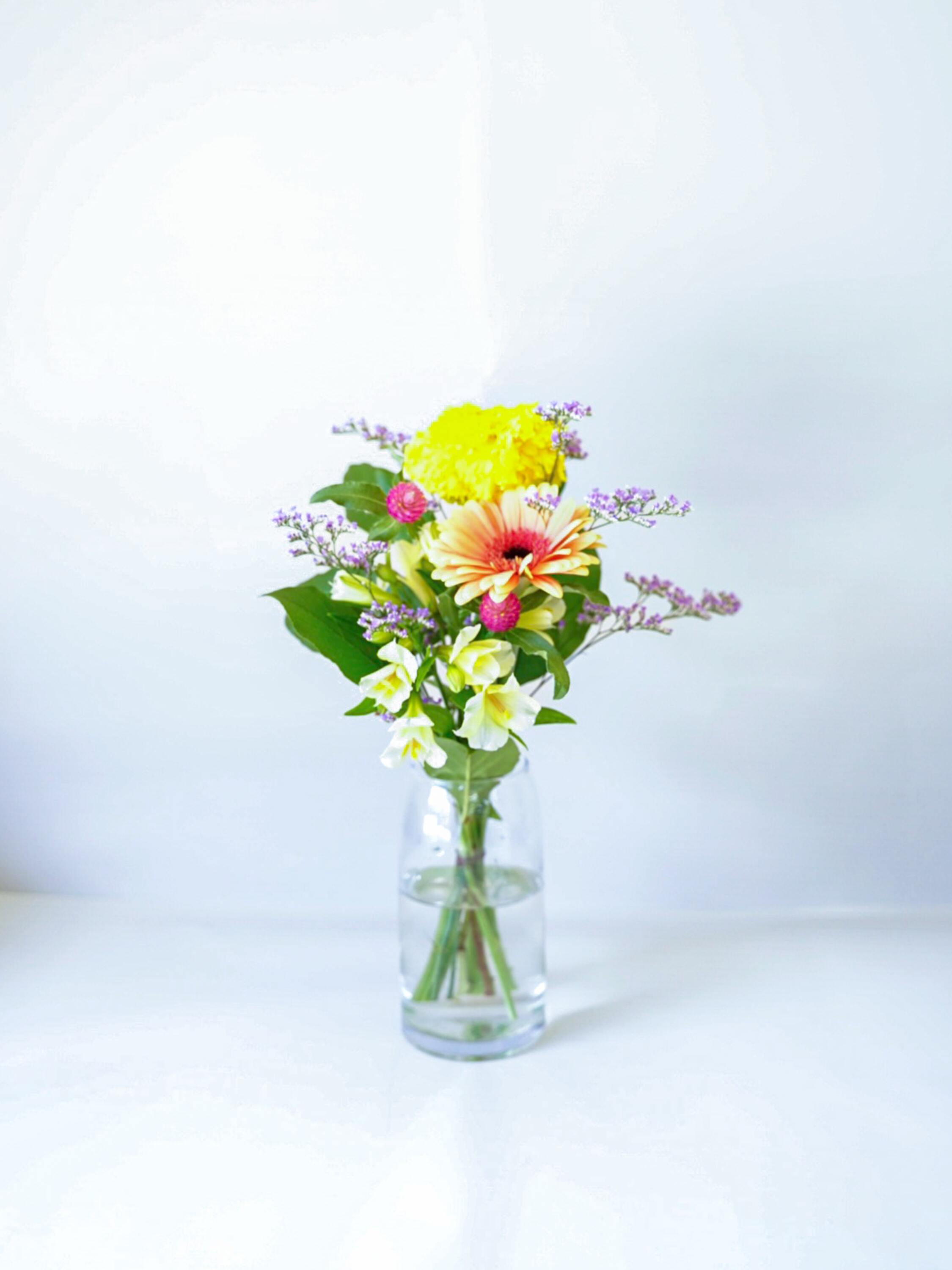 【店舗配送】フローリストにおまかせ 季節の花束 S - ミックス -