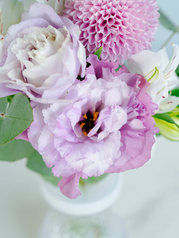 【お供え用】そのまま飾れる花束 S　- パープル -